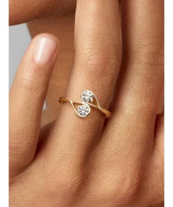 Alternative view of Pandora Infinite 14k Gold Double Lab-grown Diamond Ring