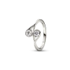 Pandora Infinite 14k White Gold Double Lab-grown Diamond Ring
