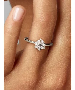 Alternative view of Pandora Nova 14k White Gold Lab-grown Diamond Ring