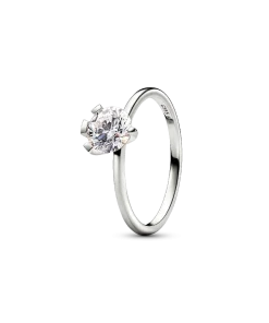 Pandora Nova 14k White Gold Lab-grown Diamond Ring