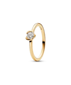 Pandora Talisman 14k Gold Lab-grown Diamond Heart Ring