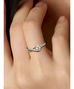 Alternative view of Pandora Infinite 14k White Gold Lab-grown Diamond Ring