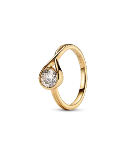 FINAL SALE - Pandora Infinite 14k Gold Lab-grown Diamond Ring