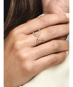 Alternative view of FINAL SALE - Wrapped Open Infinity Ring
