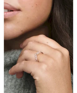 Alternative view of FINAL SALE - Sparkling Marquise Double Wishbone Ring