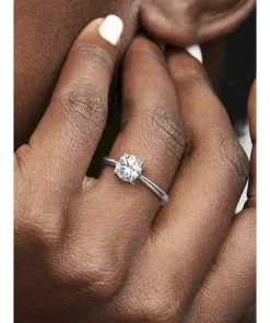 Alternative view of Sparkling Solitaire Ring