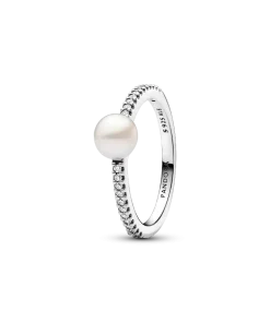 Alternative view of Treated Freshwater Cultured Pearl Ring Band Set