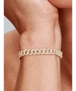 Alternative view of Pavé Cuban Chain Bracelet