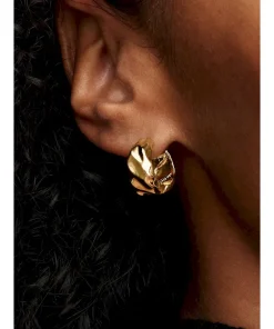 Alternative view of Rippled Hoop Earrings