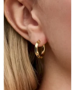 Alternative view of Twisted Hoop Earrings