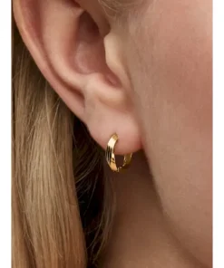 Alternative view of Twisted Huggie Earrings