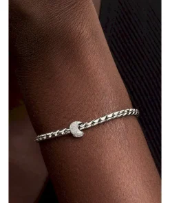 Alternative view of Textured Moon Mini Charm