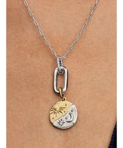 Alternative view of Sun and Moon Medallion Charm