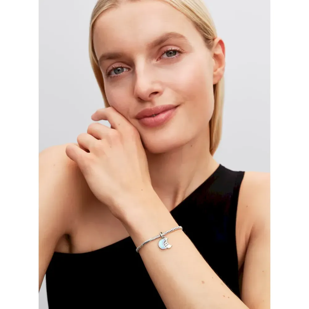 Crescent Moon Double Dangle Charm - Image 4