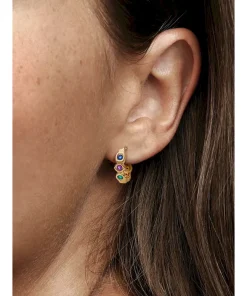 Alternative view of Marvel The Avengers Infinity Stones Hoop Earrings