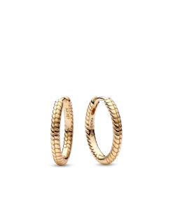 Pandora Moments Small Charm Hoop Earrings