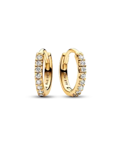 Sparkling Huggie Hoop Earrings