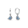 Blue Butterfly Hoop Earrings