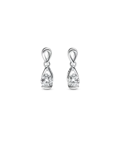Pandora Infinite Sterling Silver Lab-grown Diamond Drop Earrings
