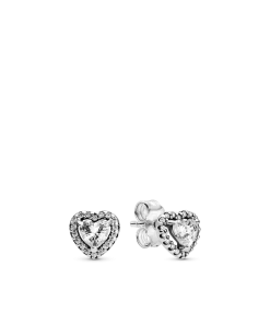 Elevated Heart Stud Earrings