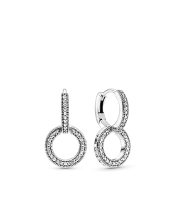 Sparkling Double Hoop Earrings