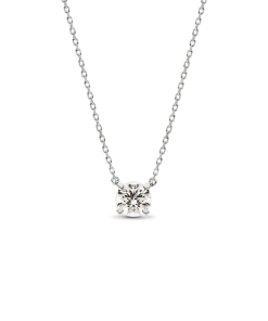 Alternative view of Pandora Era Lab-grown Diamond Pendant Necklace and Earring Set 2.00 carat tw 14k White Gold