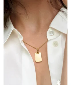 Alternative view of Engravable Rectangle Tag Pendant