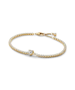 Sparkling Heart Tennis Bracelet