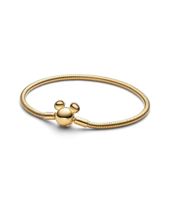 Disney Mickey Mouse Clasp Moments Snake Chain Bracelet