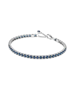Sparkling Blue Tennis Bracelet