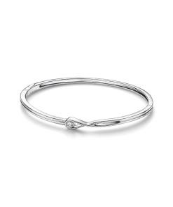 Alternative view of Pandora Brilliance Lab-Grown Diamond Bangle Bracelet and Ring Set 0.30 carat tw Sterling Silver