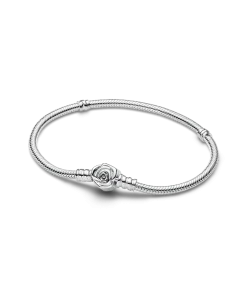 Alternative view of White Rose in Bloom Double Dangle Charm Bracelet Set