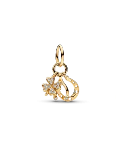 Lucky Clover, Wishbone & Horseshoe Dangle Charm