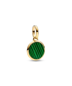 Green Engravable Mini Medallion Charm
