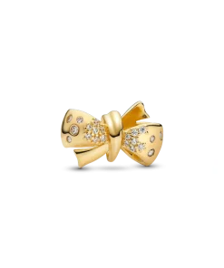 Alternative view of Gold Sparkling Bow Bracelet Set