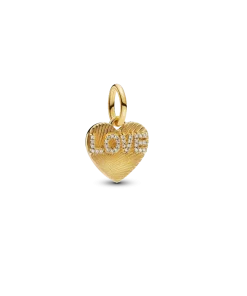 Alternative view of BE LOVE Engravable Golden Love Heart Charm Bracelet Set
