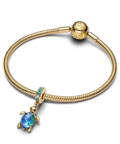 Alternative view of Sea Turtle Murano Glass Dangle Charm