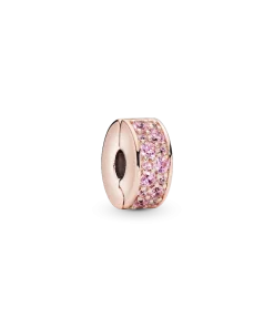 Pink Pavé Clip Charm