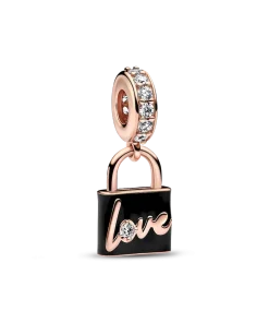 Love Padlock Dangle Charm