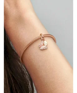 Alternative view of Pink Butterfly & Quote Double Dangle Charm