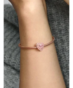 Alternative view of Sparkling Levelled Heart Charm