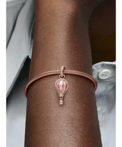 Alternative view of Sparkling Pink Hot Air Balloon Dangle Charm