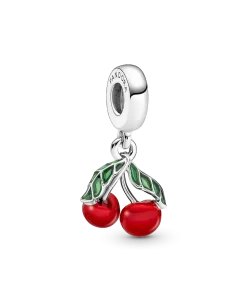 Asymmetrical Cherry Fruit Dangle Charm