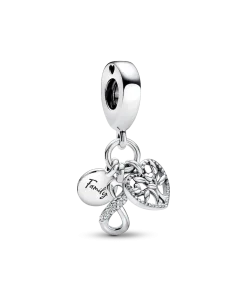 Family Infinity Triple Dangle Charm
