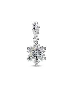 Opalescent Snowflake Double Dangle Charm