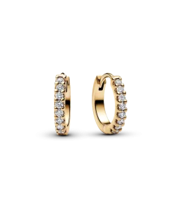Pandora Era Lab-grown Diamond Hoop Earrings 14K Gold