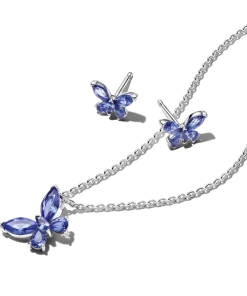 Alternative view of Sparkling Blue Butterfly Jewelry Gift Set