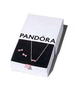 Sparkling Pink Bow Jewelry Gift Set