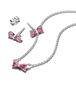 Alternative view of Sparkling Pink Bow Jewelry Gift Set
