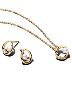 Alternative view of Organic Sparkle and Pearl Jewelry Gift Set